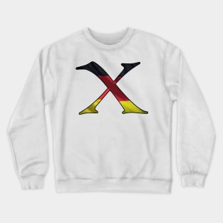 German flag X Crewneck Sweatshirt